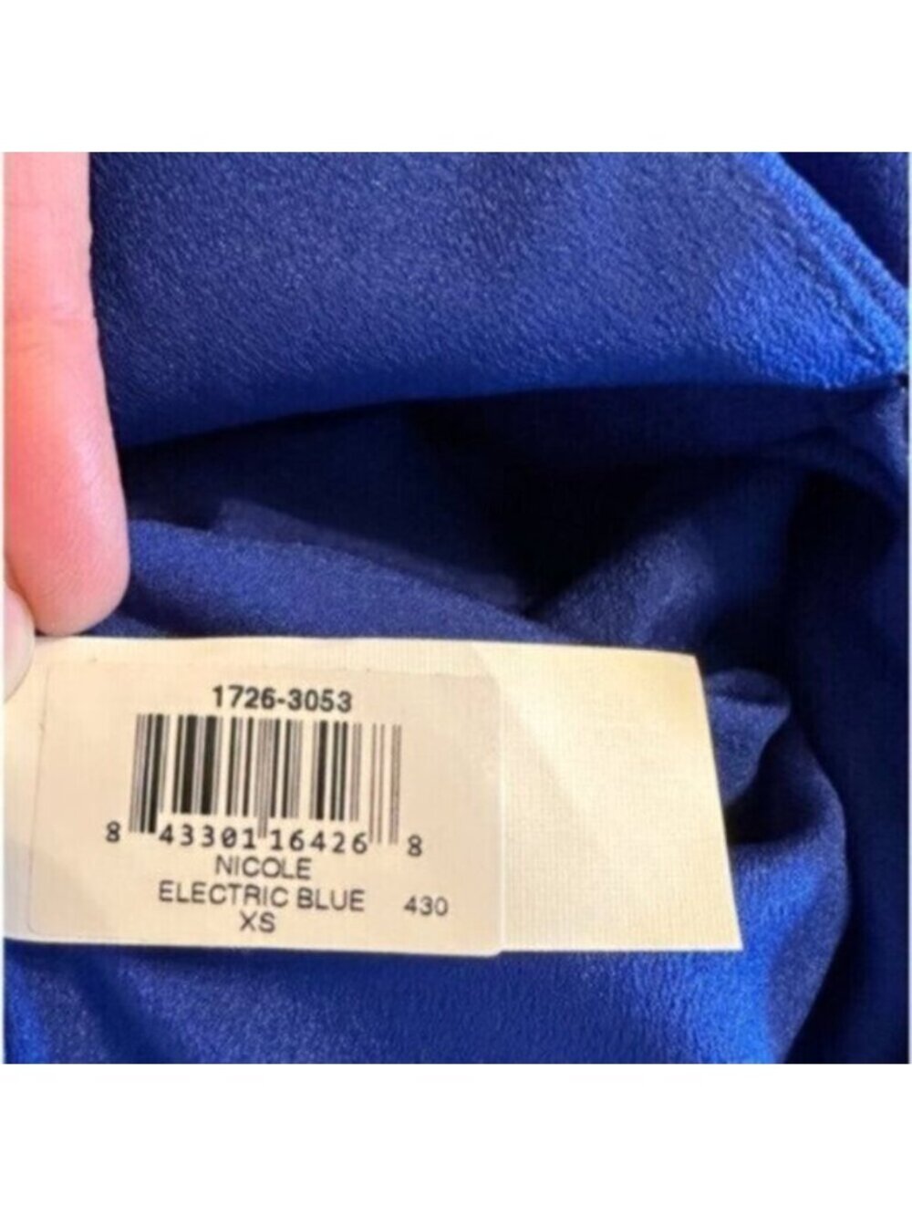 NWT Dress The Population | Nicole Electric Blue Sheath Cocktail Dress Size XS - Picture 15 of 15